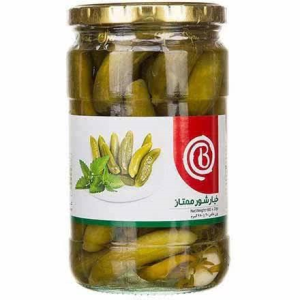 بیژن خیارشور ممتاز شیشه 660گ