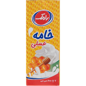 خامه عسلی نیم چرب رامک 200 گرمی