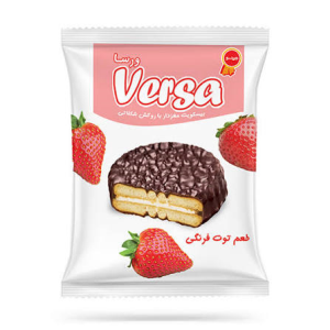 بیسکویت مغزدار والس توت فرنگی ورسا مینو مقدار 30 گرم