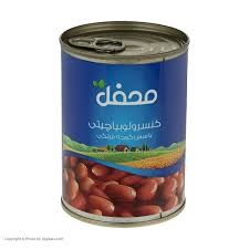 کنسرو لوبیاچیتی با قارچ در سس گوجه فرنگی 380گرمی محفل